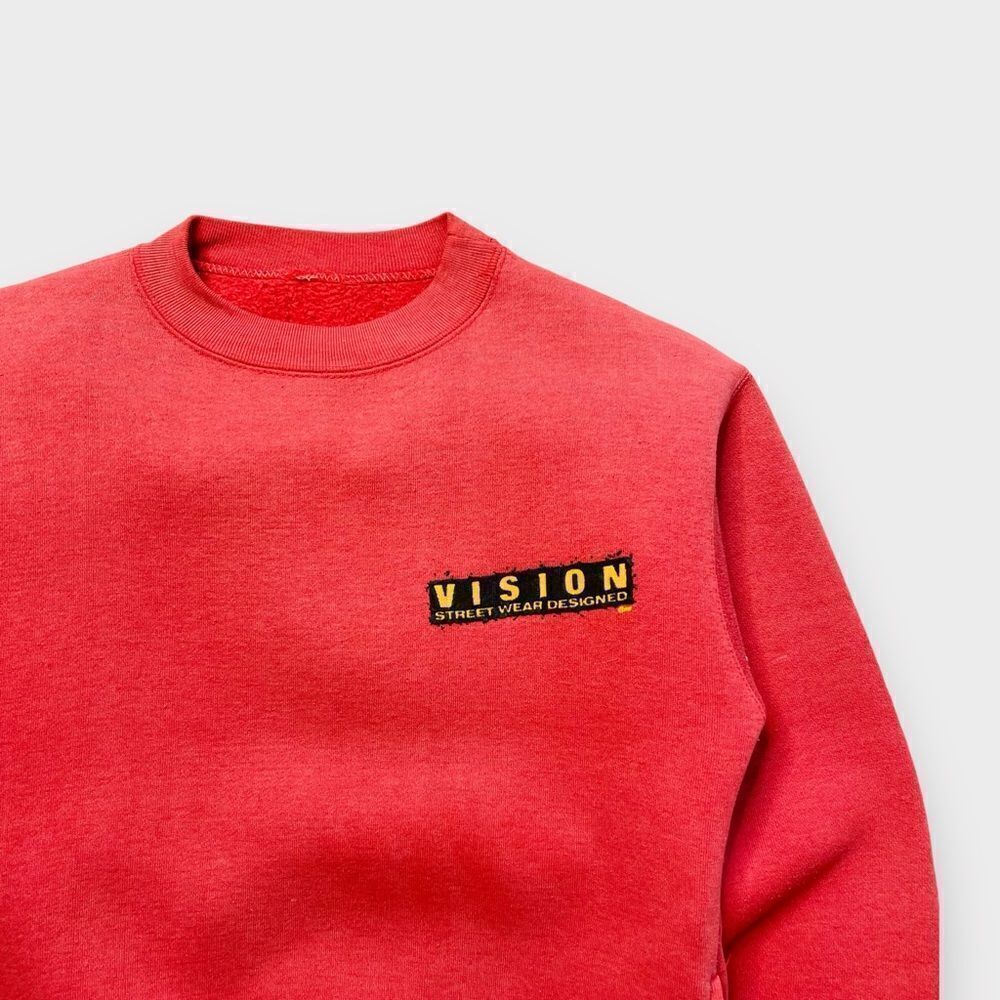 Vtg 80s Vision Street Wear Raw Vision Sweatshirt - Picture 3 of 8